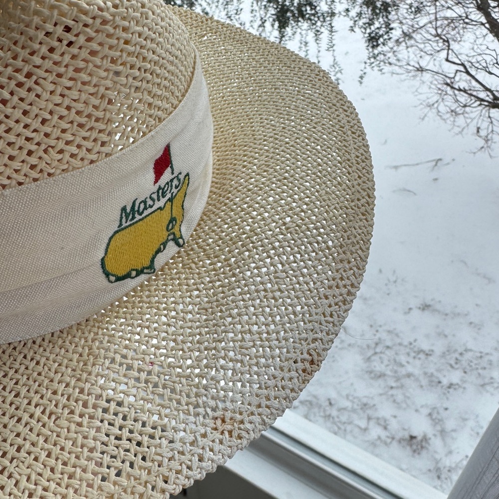 Masters golf Vintage Masters Straw Hat Augusta National PGA Golf - Picture 5 of 6